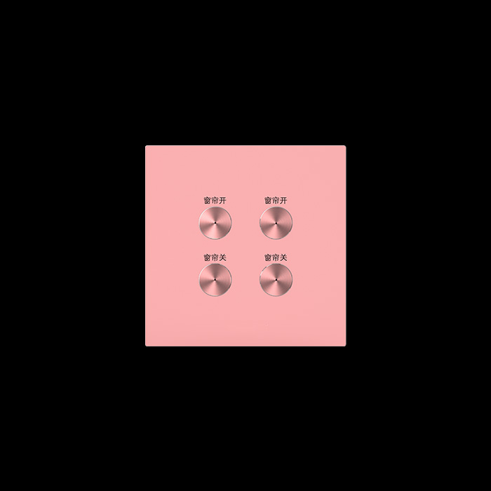 TMS-D-ZJ-C-C02粉  二路窗帘面板-粉